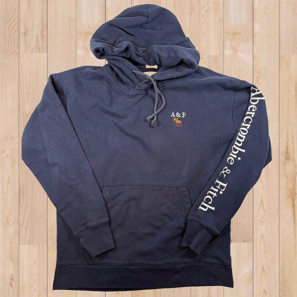 Abercrombie & Fitch Soft Collection Relaxed Fit Embroidered Hoodie | Size Small